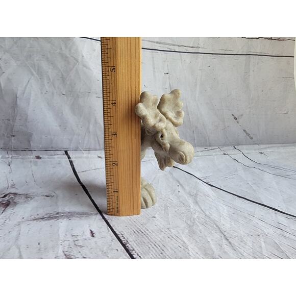 Misty Moose Figurine Quarry Critters Second Nature Design 4 1/4" Tall - Picture 7 of 8